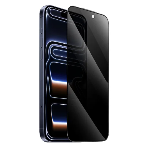 Borofone tvrdené sklo BF7 Diamond Armor Full Screen Anti-spy pre iPhone 17 Pro - 10 kusov - 2