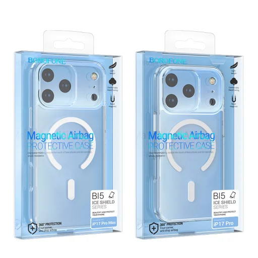 Borofone Case BI5 Ice Shield magnetické puzdro na iPhone 17 Pro priehľadné - 11