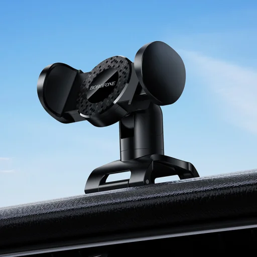 Borofone držiak do auta BH142 nalepovací čierny - 6