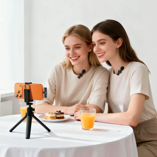 Borofone Lavalier bezdrôtový mikrofón BFK16A Winner Type C čierny - 2 kusy - 8