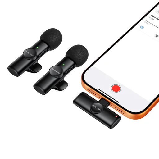 Borofone Lavalier bezdrôtový mikrofón BFK16A Winner Type C čierny - 2 kusy - 2