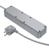Borofone predlžovací kábel BAC9 - 3 zásuvky 240V + 3xUSB + Type C - PD 20W 2 metre čierny thumbnail