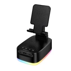 Borofone prenosný Bluetooth reproduktor BR200 Marea 3 v 1 s držiakom na telefón a 1500mAh powerbankou, čierny