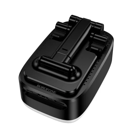 Borofone prenosný Bluetooth reproduktor BR200 Marea 3 v 1 s držiakom na telefón a 1500mAh powerbankou, čierny - 5