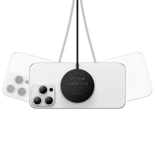 Borofone BQ41 Glory 3 v 1 15W čierna bezdrôtová nabíjačka - 3