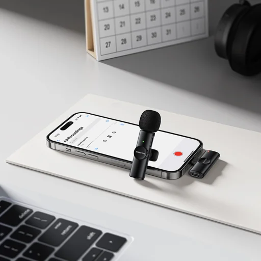 Borofone BFK16 Winner bezdrôtový lavalier mikrofón Lightning čierny - 7