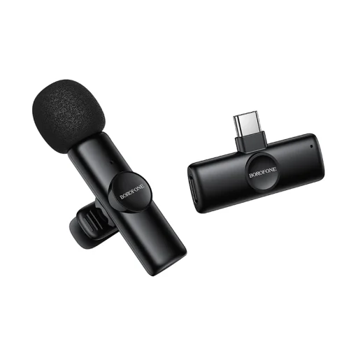 Borofone Lavalier bezdrôtový mikrofón BFK16 Winner Type C čierny - 5