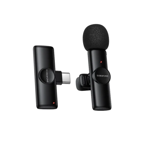 Borofone Lavalier bezdrôtový mikrofón BFK16 Winner Type C čierny - 1