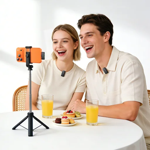 Borofone Lavalier bezdrôtový mikrofón BFK17 Lemai Type C čierny - 2 ks - 7