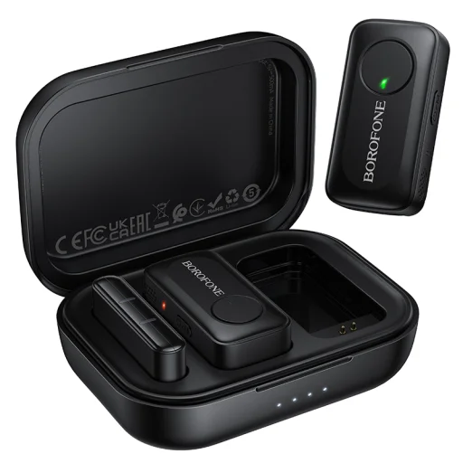 Borofone Lavalier bezdrôtový mikrofón BFK17 Lemai Type C čierny - 2 ks - 1