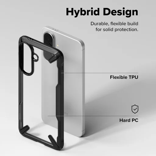 Ringke - Fusion X - Samsung Galaxy A57 5G - Čierne puzdro - 6