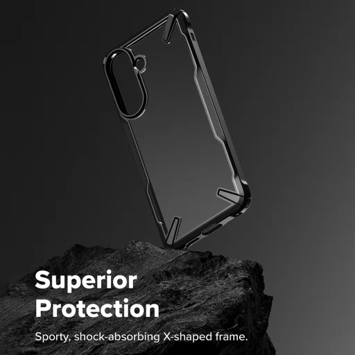 Ringke - Fusion X - Samsung Galaxy A57 5G - Čierne puzdro - 5