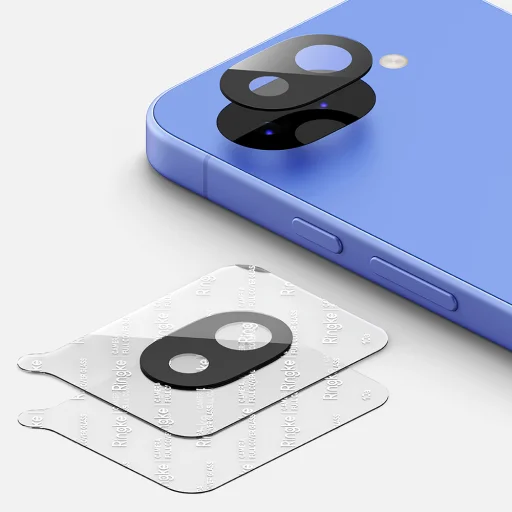 Ringke - Ochranné tvrdené sklo na kameru s plným pokrytím (2 kusy) - Google Pixel 10a - Číre ochranné sklo - 6