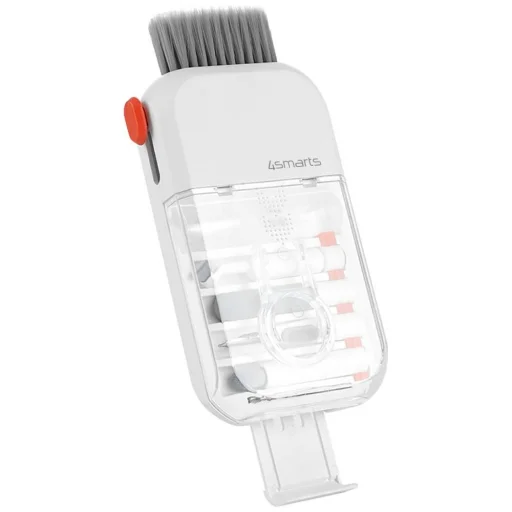 4smarts Multifunkčná čistiaca súprava 10 v 1 pre telefóny a zariadenia, biela - 5