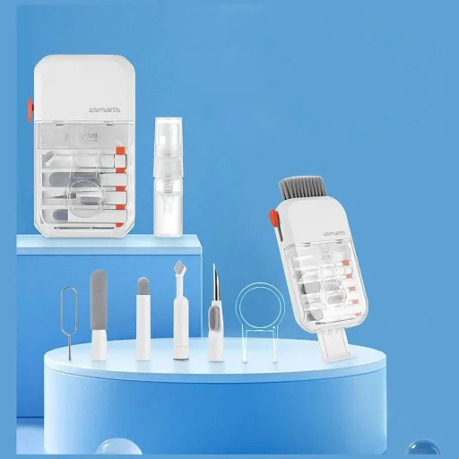 4smarts Multifunkčná čistiaca súprava 10 v 1 pre telefóny a zariadenia, biela - 6