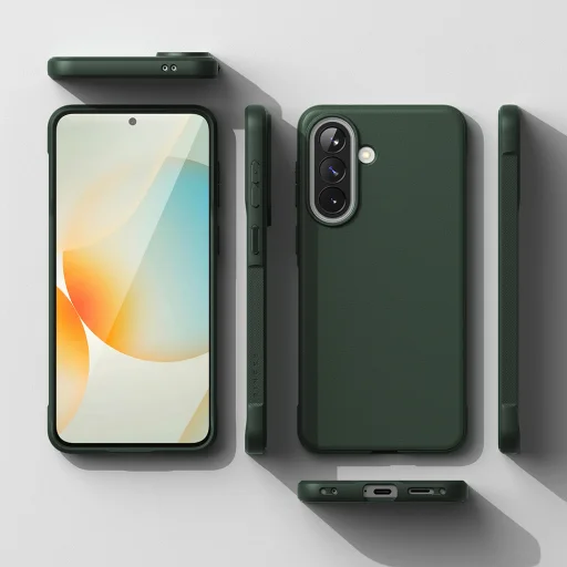 Ringke - Onyx - Samsung Galaxy A57 5G - Tmavozelené puzdro - 7