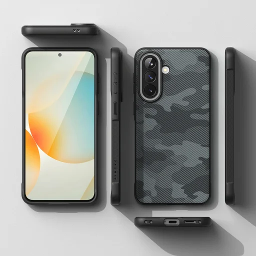 Ringke - Onyx - Samsung Galaxy A57 5G - Camo Black puzdro - 7