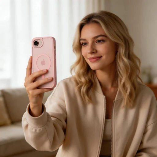 iPhone 16e / 17e Tech-Protect BasicMag MagSafe matné mäkké ružové puzdro - 6