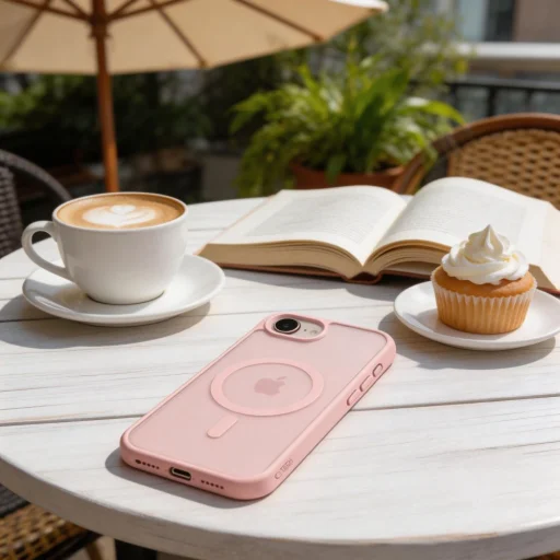 iPhone 16e / 17e Tech-Protect BasicMag MagSafe matné mäkké ružové puzdro - 8