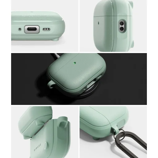 Apple Airpods Pro 3 Ringke Onyx Magnetic Magsafe mätovozelené puzdro - 3