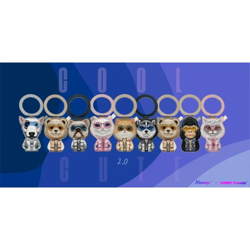 Magnetický prívesok Nimmy Cool&Cute 2.0 Chinchila ružový - 7