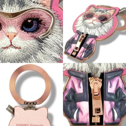 Magnetický prívesok Nimmy Cool&Cute 2.0 Chinchila ružový - 9