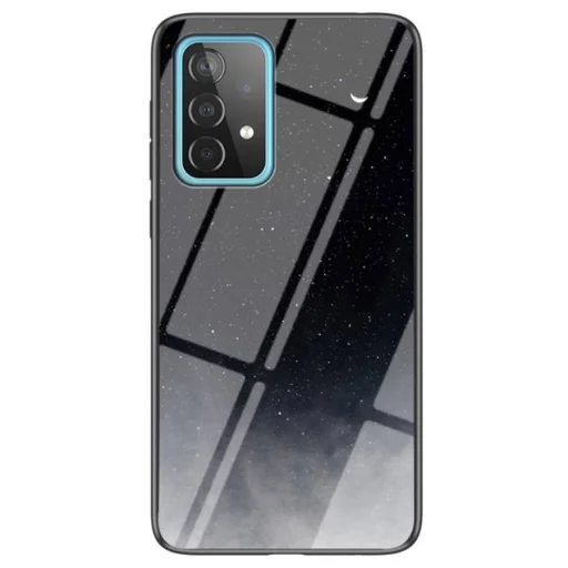Samsung A52 5G / A52 4G Starry Sky TPU + PC tok Black Sky mintával - 1