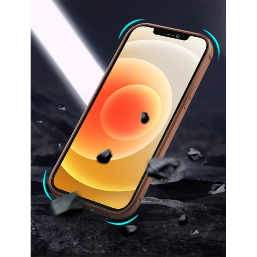 iPhone 12/ 12 Pro Nillkin Aoge valódi bőr tok kártyatartóval fekete - 6