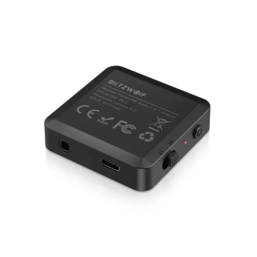 BlitzWolf BW-BL2 Bluetooth 5.0 Transmitter / fogadó fekete - 3