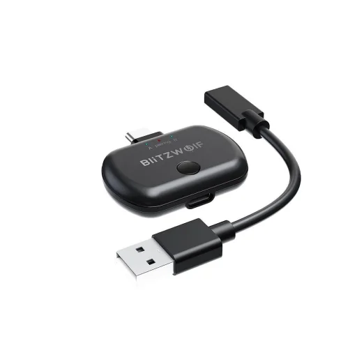BlitzWolf BW-BL1 Vezeték nélküli USB Type-C Bluetooth aptX transmitter fekete - 1