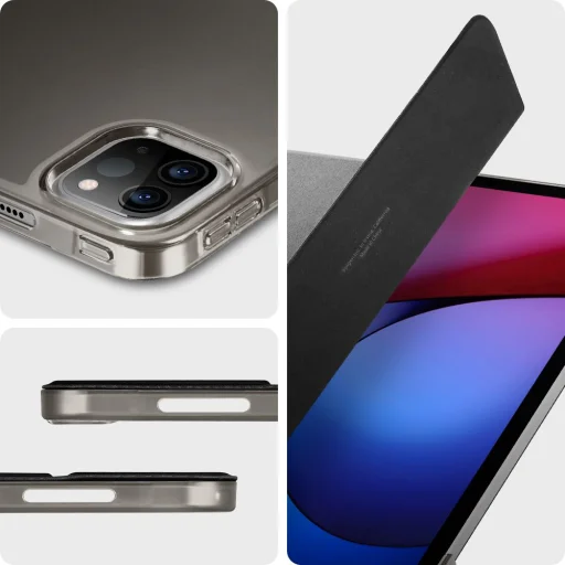 Spigen Smart Fold tok iPad Pro 12.9 2021 fekete (ACS02882) - 11