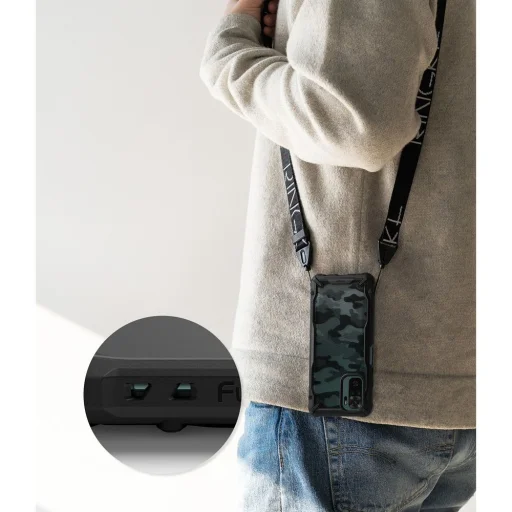 XIAOMI REDMI NOTE 10/10S Ringke Fusion X tok terepmintás fekete (XDXI0028) - 6