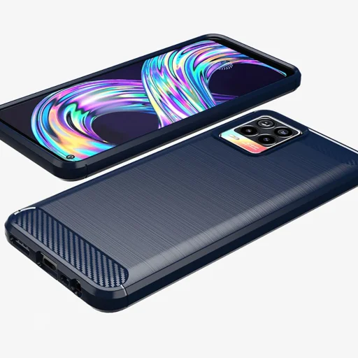 Tech-Protect carbon mintájú TPU tok REALME 8/8 PRO fekete - 4