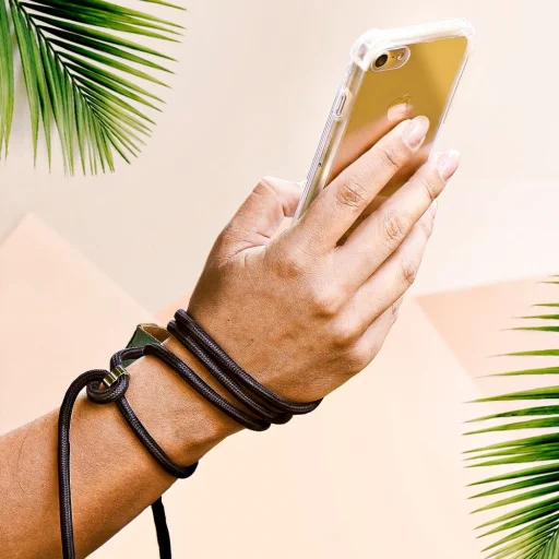 Forcell Cord tok csuklópánttal SAMSUNG A02S fekete - 6