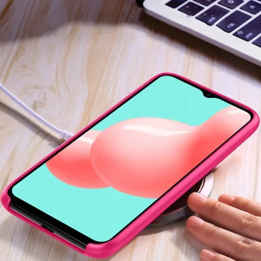 SAMSUNG A32 5G Forcell Soft szilikon tok hot pink - 4