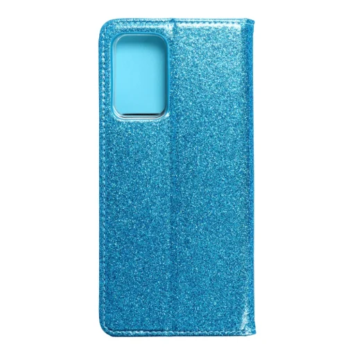 Samsung A52 5G / A52 4G Forcell Shining flitteres fliptok világoskék - 2