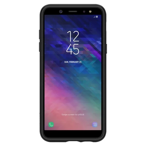 Spigen Liquid Air flexibilis TPU gél tok Samsung A6 (2018) matt fekete (596CS24093) - 4