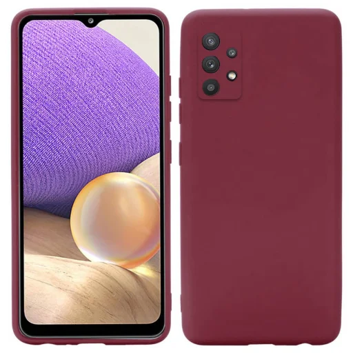Szilikon tok SAMSUNG GALAXY A32 4G burgundy - 1