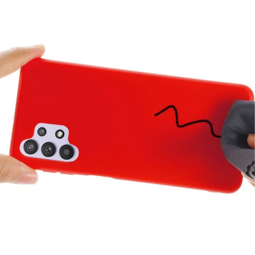 Samsung Galaxy A32 4G Szilikon tok piros - 6