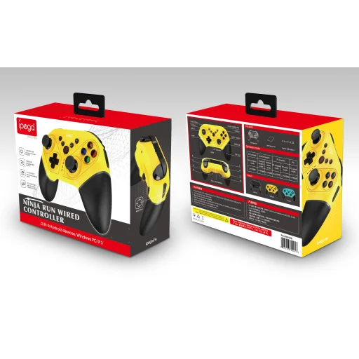 iPega SW038C Vezeték nélküli kontroller N-Switch/PS3/Android/PC Citromsárga - 4