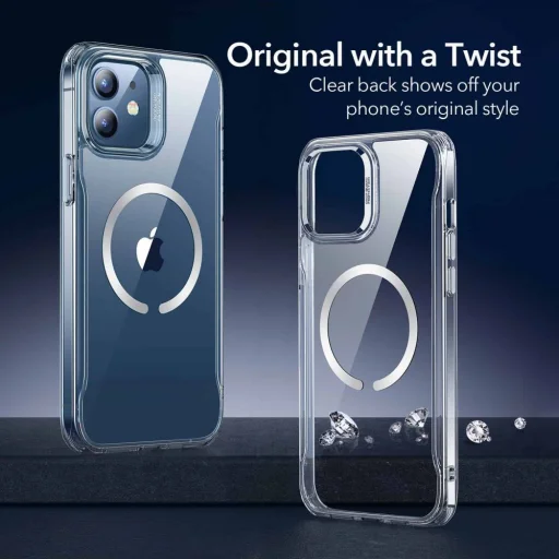 iPhone 12/12 Pro ESR CH Cloud HaloLock tok Jelly Black - 7