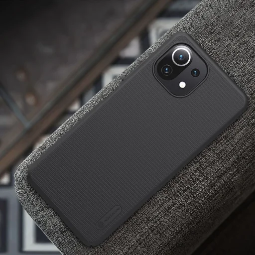 Xiaomi Mi 11 Lite/ Mi 11 Lite 5G Nillkin Frosted Shield tok fekete - 4
