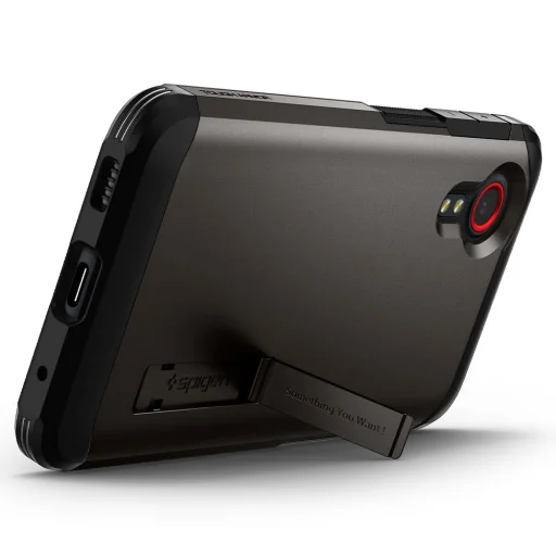 Spigen Tough Armor tok kihajtható támasszal Samsung XCOVER 5 Gunmetal (ACS02862) - 8