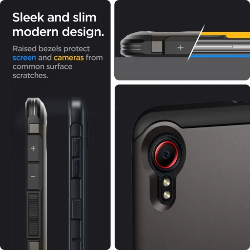 Spigen Tough Armor tok kihajtható támasszal Samsung XCOVER 5 Gunmetal (ACS02862) - 14