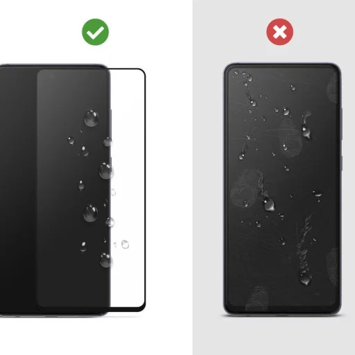 Ringke Invisible Defender ID FC kijelzővédő üvegfólia XIAOMI REDMI NOTE 10 PRO fekete (G4AS042) - 8