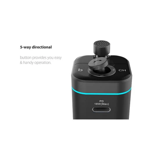 Tech-Protect C72 Pro 2xUSB Autós Töltő + FM Transmiter Fekete - 5