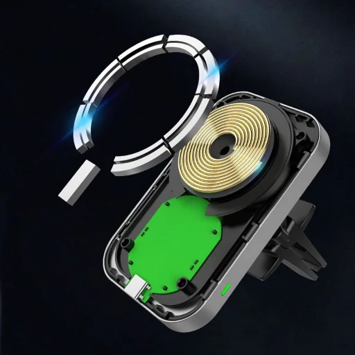 Tech-protect Cw19 Mágneses Magsafe Autós Tartó Szellőzőre Fekete - 3