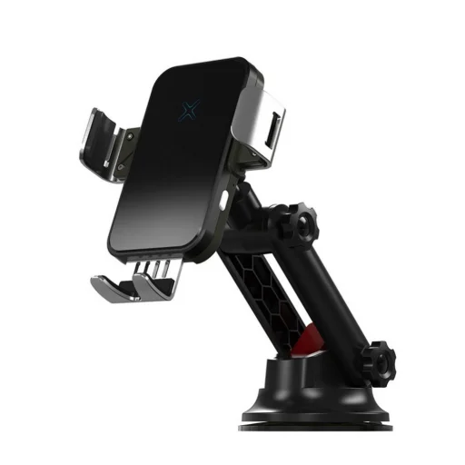 Tech-Protect R3 Autós Telefontartó Vezeték Nélküli Töltéssel Fekete - 2