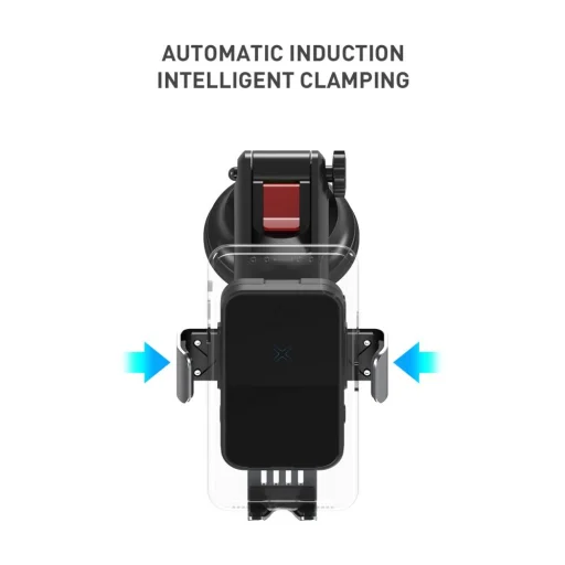 Tech-Protect R3 Autós Telefontartó Vezeték Nélküli Töltéssel Fekete - 5