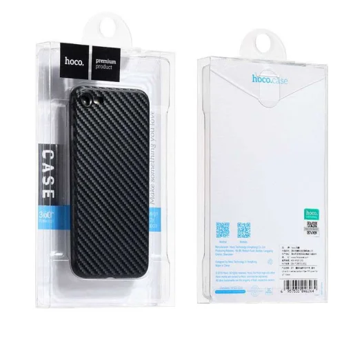 Hoco Ultravékony szénszál mintás tok IPhone 7/ 8/ SE2020 fekete - 6